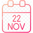 22. November Kalender  Symbol