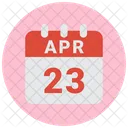 23 April April 23 23 Date Icon