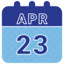 23 April April 23 23 Date Icon