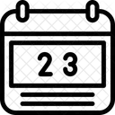 23 Data Calendario Programacao Ícone