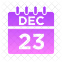 Diciembre Semana Hora Icono