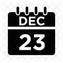 23 Dezember Dezember Dezemberdatum Symbol
