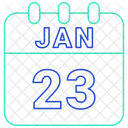 January Date Calendar Icon