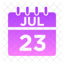 Jul Woche Zeit Symbol