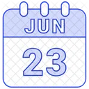 June Date Calendar Icon