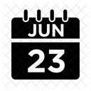 23 June June June Date Icon