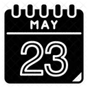 Mai 23 Mai Kalendertag Symbol