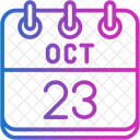 Octobre Jours Calendaires Heure Et Date Icône