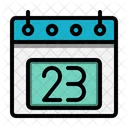 23 St Date Calendar Icon