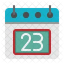 23 St Date Calendar Icon