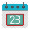 23 Datum Kalender Symbol