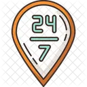 24 7 delivery  Icon
