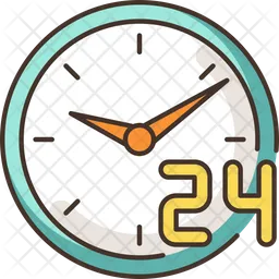 24 7 hour service  Icon