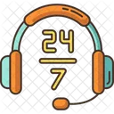 24 7 hour support  Icon
