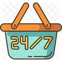 24 7 hours store  Icon
