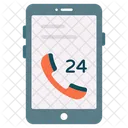 24 7 Hr Call  Symbol