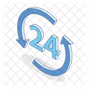 24/7 Kundensupport  Symbol