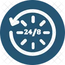 24 7 Service  Icon