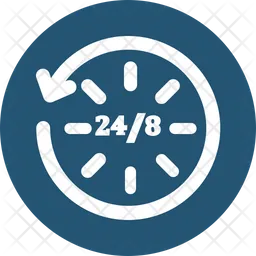 24 7 Service  Icon