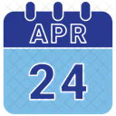 24 April April 24 24 Date Icon