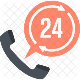 24-Stunden-Service  Symbol