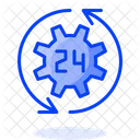 24-Stunden-Service  Symbol