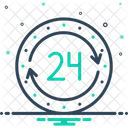 24 H Agency Always Icon