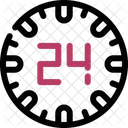 24 horas  Ícone