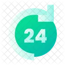 24 Horas Servico On Line Ícone