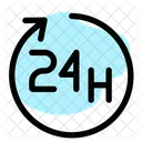 24 horas  Ícone