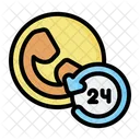 Llamada 24 horas  Icono