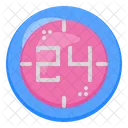 24 Time Clock Icon