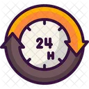 24 Hour Time Left Passing Time Icon