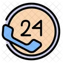 24 Hour Service Support Icon