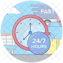 24 Hour Alert Helpline 24 Hour Services Icon