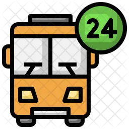 24 Hour Bus Services  Icon