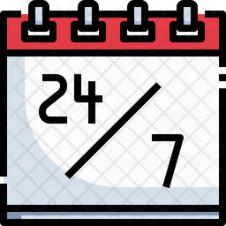 24 Hour Calendar  Icon