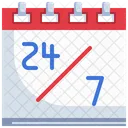 24 Hour Calendar  Icon
