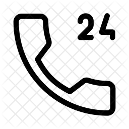 24 hour Call service Icon