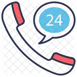 24 Hour Call Service  Icon