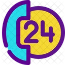24 Hour Call Service  Icon