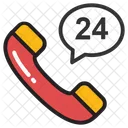 24 Hour Call Service Icon