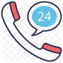 24 Hour Call Service  Icon