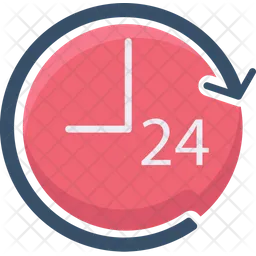 24 Hour Clock  Icon