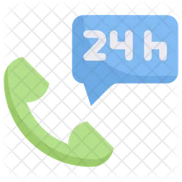 24 Hour Customer Service  Icon