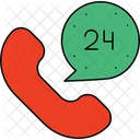 24 Hour Customer Service  Icon