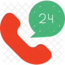 24 Hour Customer Service  Icon