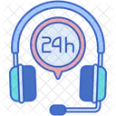 24 Hour Customer Support  Icon
