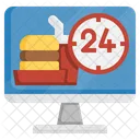 24 Hour Food Service  Icon