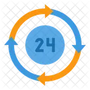 24 Hour  Icon